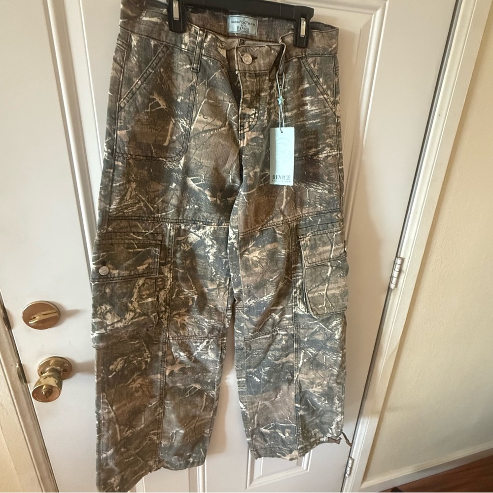 Revice Denim Camouflage Cargo Pants